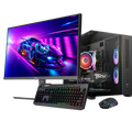 Gigatech Gaming Titan 3 gaming PC bundle with monitor, keyboard, and mouse